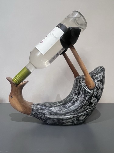 Wooden duck wine - wooden,