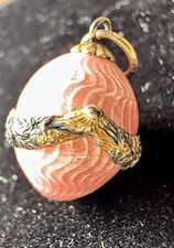 Faberge Egg Pendant Peach With