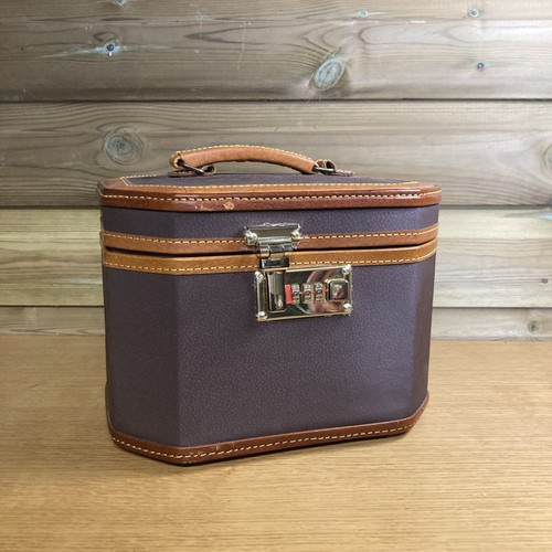 Vintage leather train luggage - vintage,