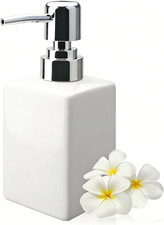White Ceramic Soap Dispenser -