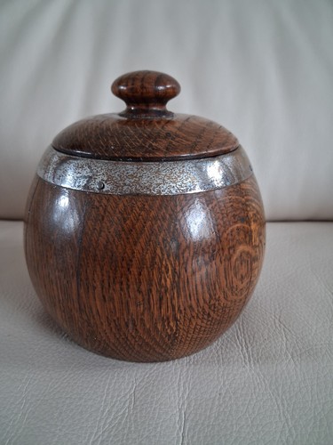 Antique wooden tea caddy with