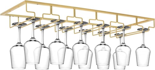 Wine glass rack under cabinet - glass,