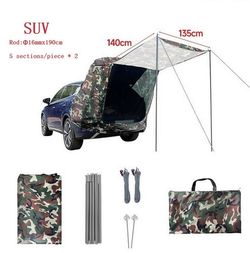 Car trunk rear - tent, upgrade