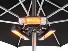 Outdoor patio electric infra-red powerful parasol / hanging  heater 2.4kw