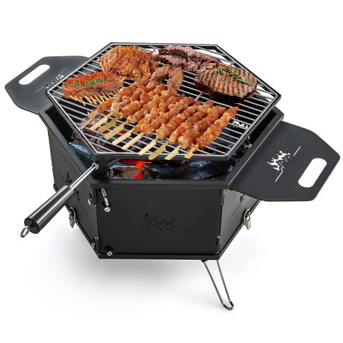 Portable charcoal grill - grill, stove