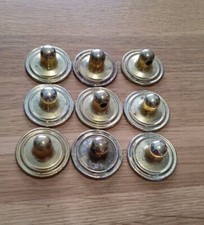 9x Small Round Brass Pommel