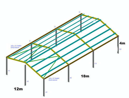 60ft 40ft 14ft steel - 60ft, x