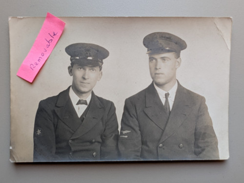 Old photo men military uniform - men,