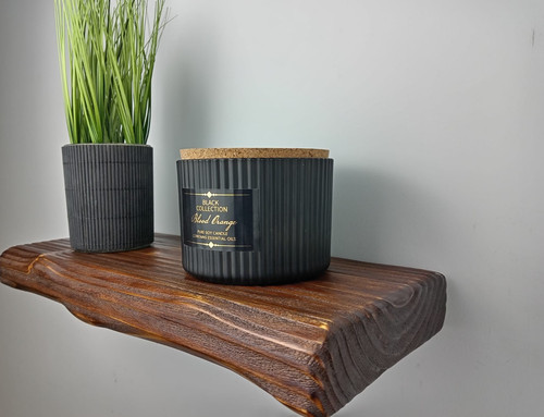Rustic old floating shelf - old,