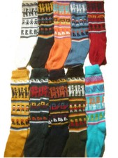 Fair Trade Bolivian 100% Alpaca Wool Warm Winter Thick Socks Size 4-9 