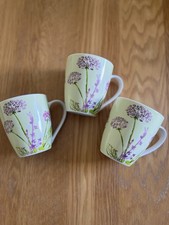 Aynsley Floral Allium Flower Mug X 3