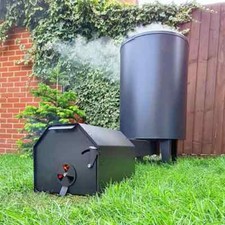 Volcann BBQ Meat Fish Smoker Store Meat Barbecue Grill Curing Smokehouse Outside