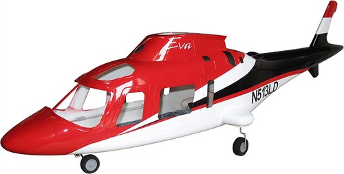 Red 450 size - pre-painted, rc