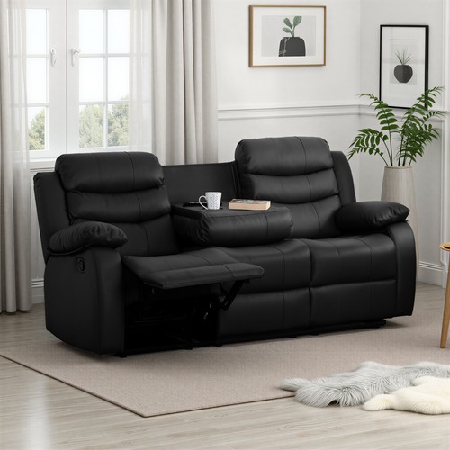 Roma seater black faux - seater,