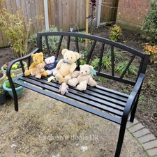 2 Seater Metal Garden Bench