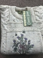 100% British Wool Aran Ivory