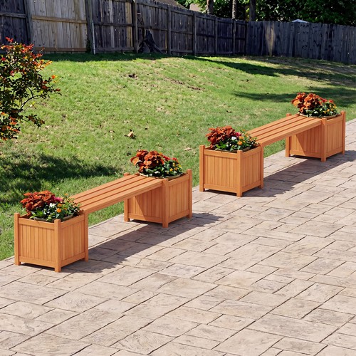 Seat outdoor bench with - 3,
