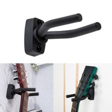 Guitar Wall Mount Hanger for Bass Guitar Violin Ukulele Wall Hook Black Holder