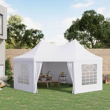 Octagonal Party Tent / Wedding Marquee White 6.8m x 5m