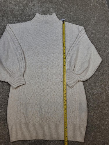 Cream cable knit long - cream,