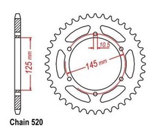 Sprocket 46T Pitch 520 for