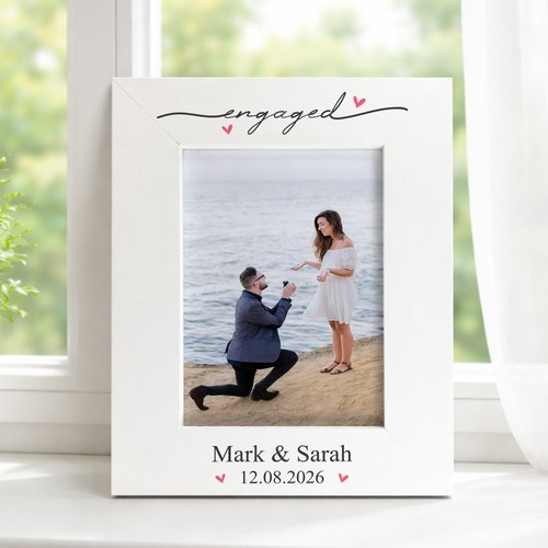 Engagement frame personalised - engagement,