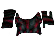 Black+Red Stitches Eco Leather