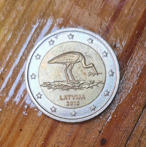 Latvia euro coin black - latvia,