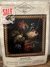 New Jane Churchill Rosette Tapestry Cushion Kit approx 14” square  Vtg England