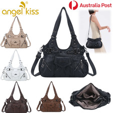 Angel Kiss Handbags Soft Leather Shoulder Hobo Large Capacity Travel Tote Bag AU
