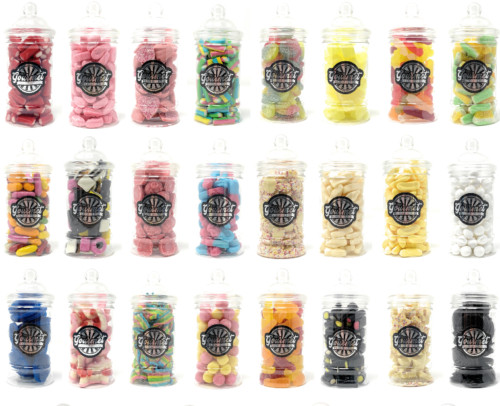 Victorian retro sweets jar - sweets,