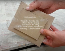 Plasterboard / Plaster "California" Repair Patch - cut to EXACT size you need