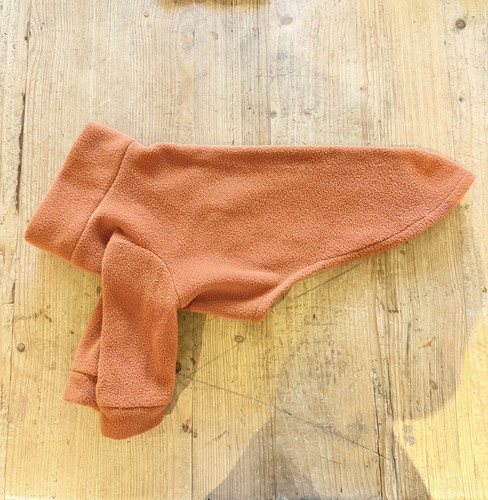 Handmade rust whippet - whippet, fleece