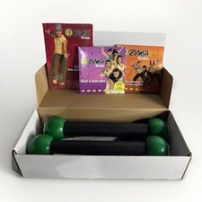 Zumba Fitness DVD Boxset With Toning Sticks Excellent Condition 