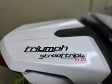 triumph street triple 675  decals clear vinyl x2 seat cowl fairing cone sticker