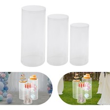 3round Cylinder Pedestal Stands Party Pedestal Wedding Home Birthday Display