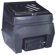 Kingspan Titan 300kg 6 Bag Coal Storage Bunker Lockable Indoor & Outdoor Use Blk