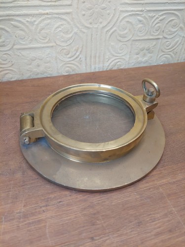 Vintage brass porthole - vintage,