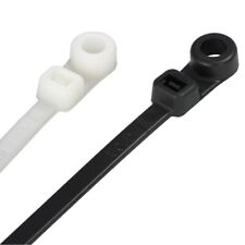 Screw Mount Cable Ties Nylon Zip Tie Wraps Strong Long - All Sizes Great Value