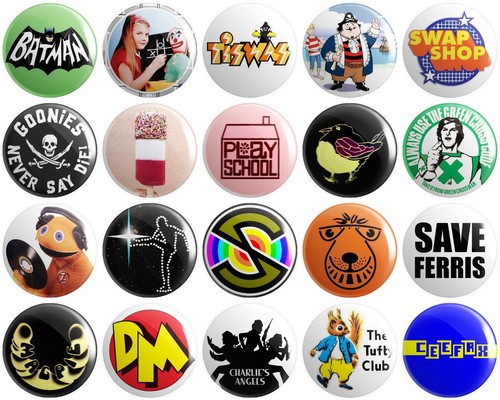 Retro badges button - 20,