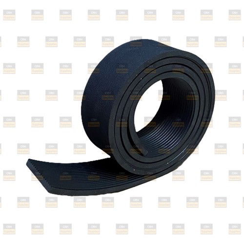 6mm fine ribbed rubber - ribbed, matting