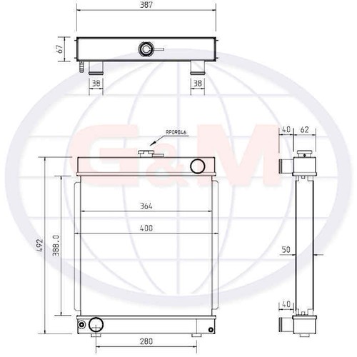 Radiator for palfinger crane - for,