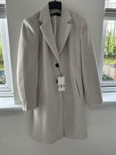 Zara Cream Coat Size L❤️