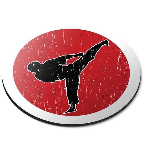 Round mouse mat karate - round, martial