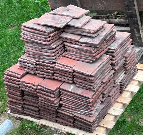Reclaimed clay roof tiles - clay,