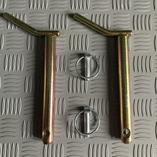 Tractor Lower Link Pins, Cat 1 with Linch Pins, 22mm diameter x 175mm long   x 2