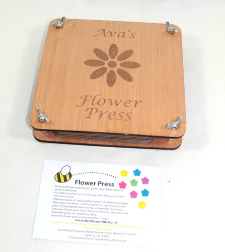 Flower press wooden - flower,
