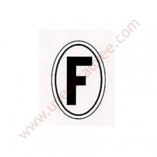 Sticker "F" Peugeot Renault
