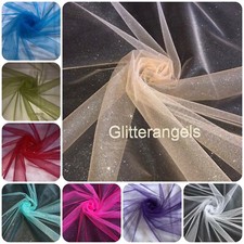 Sparkly Glitter Tulle Fabric 58”Wide Dressmaking,Decorations,Crafts