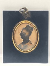 Silhouette miniature portrait